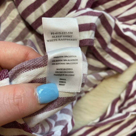 Rails Acadia Striped oversized Sleep Shirt - Picture 10 of 11